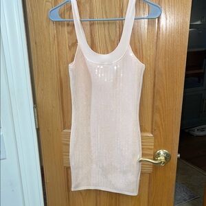 Marciano Soft Pink Sequin Tank Top